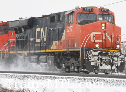 Locomotive CN2277 right side / coté droit